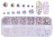 1440 piezas Diamantes de Imitación de Uñas Cristal AB Diamantes 3D Nail Glitter Pedrería para Manualidades en Uñas y Cara (L)