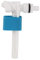 EVTSCAN Toilet Fill Valve, Side Entry Inlet Valve UK 1/2 Inch Accessories for Toilet Tank Horizontal Water Inlet Valve Brass Rod - Brass Shank(4 points plastic)