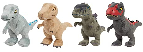 Jurassic World Plüsch, klein, 4 Stück, klein, Basic-Plüsch, ab 3 Jahren