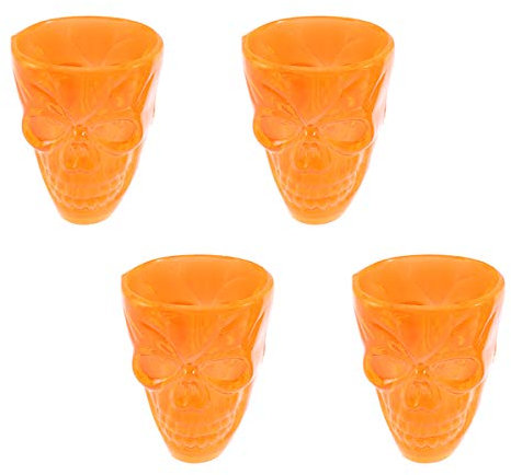 PartyKindom 4 Stück Halloween-schädelschale Halloween-deko-Tasse Halloween-Festival-Pokal -toastbecher Halloween-schädel-schuss-Cup Halloween-Tasse Kleiner Schädel Getränke