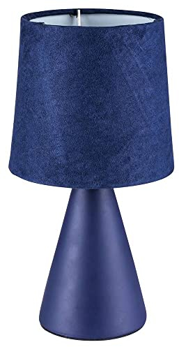Rabalux 2696 Tischleuchte Nalani blau E14 1x MAX 40W H:25cm Ø13cm mit Kabelschalter