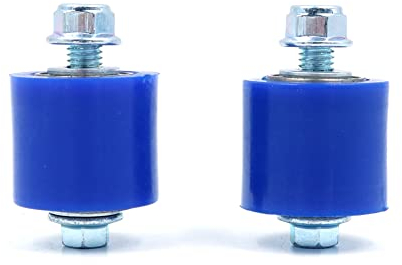 Namvo 2 uds Moto 8mm Cadena Rodillo Tensor Rueda guía con Perno Apto para YFZ 350 Banshee Motor Azul