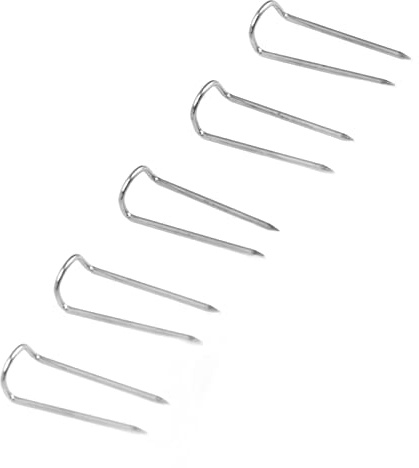 200 Stück Gabelstifte Nähen U-Stifte, Doppel Blockierstift (17mm) | Edelstahl, für Schmuck Stoff Handwerk Basteln
