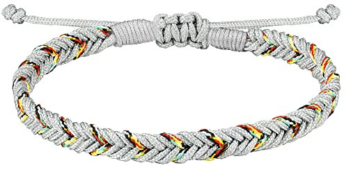 JENDEAR SHINE Bracciale in Corda Intrecciata per Donne e Ragazze, Gioielli Fatti a Mano Regolabili, Regalo di Coppia di Amici di Compleanno