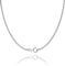 Gentle North Hochwertige Halskette Damen Silber 925 40cm - 120cm - Silberkette Damen 925 ohne Anhänger - Kette Silber 1mm breit mit Verschluss - Halskette Silber