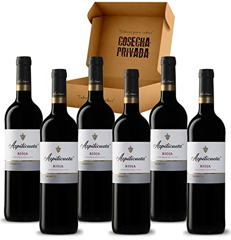 Azpilicueta Crianza - Envío 24 h - Pack Regalo 6 Botellas - DO Rioja - Seleccionado y Enviado por Cosecha Privada