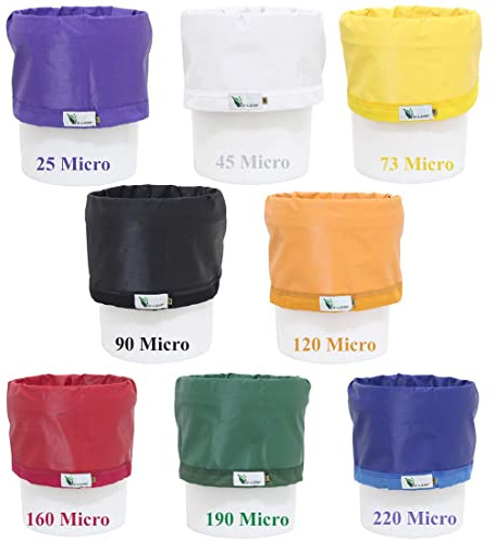 G-LEAF Bubble Bag 4L 1 Gallone 8 Beutel Set Luftblasenbeutel Extraction Essenz Pflanzsäcke Presssieb und Aufbewahrungsbeutel Kit mit 10 x 10 ”(25 Mikron) für Kräuterextraktion und Produktion