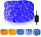 SWANEW LED Lichterschlauch, 10M 240 LEDs lichtschlauch Lichterkette außen, IP20 Wasserfest Led Schlauch außen, Garten-Party-Festbeleuchtung (blau