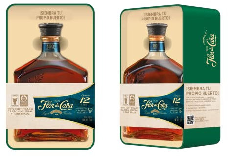 Flor de Caña Ron, 12 Años, 700 ml, con Maceta de Regalo