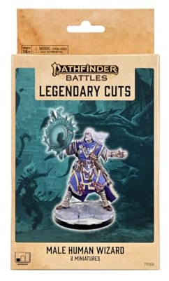 Male Human Wizard: Pathfinder Legendary Cuts (W2A)