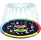 BOCTTCBO Sprinklers Pad for Kids and Dog, Splash Pad 67 Non-Slip Splash Play Mat, Summer Outdoor Water Toys, Inflatable Wading Pool for Toddler