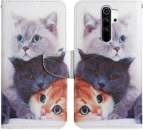 Verpotex Cover per Xiaomi Redmi 9, Cover Xiaomi Redmi 9 A Libro, Custodia Xiaomi Redmi 9 Portafoglio, Custodia in Pelle Xiaomi Redmi 9 Magnetica Flip Caso TPU Antiurto Folio Case (Gatto 2)