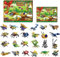 Adventskalender 2023 für Kinder Erwachsene, Weihnachtskalender Kinder, Insekt Bausteine Set, Auto Spielzeug, Tiere Konstruktionsspielzeug, MOC Klemmbausteine Kompatibel mit Lego (Stil C)