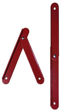 MagiDeal 2x Replacement Ladder Rod Ladder Accessories Fixed Support Attachment Metal Bracket with Screw Step Ladder Hinge Replacement, 31 holes