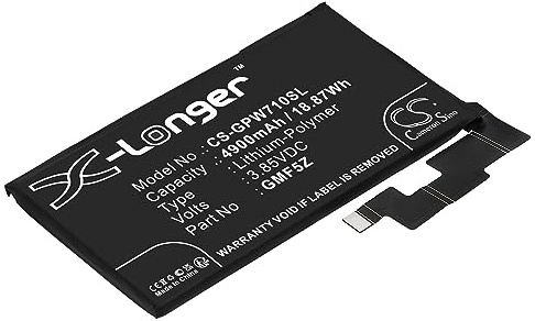 TECHTEK Batteria 4900mAh compatibile con [Google] Pixel 7 Pro sostituisce GMF5Z