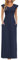 AUSELILY Womens Maxi Dress Ladies' Elegant Ruffle Petal Short Sleeve Long Dresses with Pocket for Beach,Party,Wedding Navy Blue L