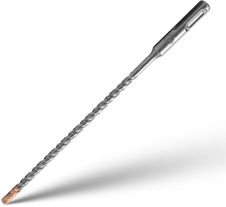 Brocas Hormigon Juego de Brocas SDS Plus 4 Puntas de Metal Duro Broca Pared Cruzadas Broca de Impacto Ideal Para Taladrar en Hormigón Piedra Natural Metal Plástico Granito 6mm x 200mm