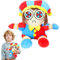 Sinwind Pomni und Jax Plüschtiere, Digitaler Zirkus Plüschtier, 25 cm, Mehrfarbig, Unisex, Cartoon-Clown, Plüsch, 1 Stück