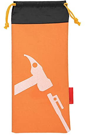 Hammer Nagel Beutel, Zelt Peg Bag Camping Zelt Pfähle Tasche für Camping Zelt Hämmer (ORANGE)