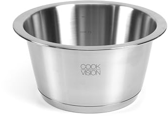 cookvision nesto Edelstahltopf Ø 18 cm, 2,0 L mit Innenskalierung, stapelbarer Kochtopf mit Thermo-Sandwich-Boden, breiter Schüttrand, induktionsgeeignet, backofengeeignet, Camping Kochgeschirr