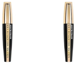 L'Oréal Paris - Mascara Volume - Millions de Cils - Extra Noir - 10,7 ml (Lot de 2)