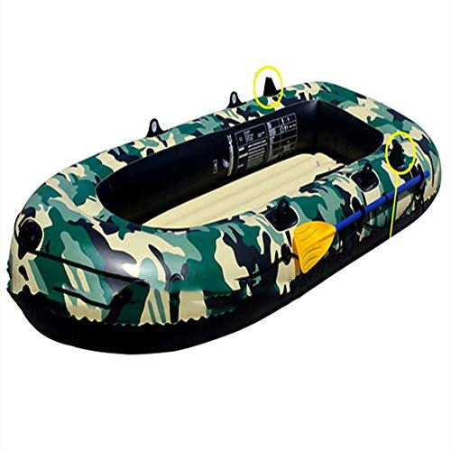 CCKUHN Gommone a Remi, Gommone da Pesca per Adulti 2/3/4 Persone, Gommone per Piscina a Remi