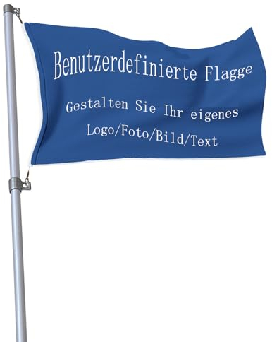 Benutzerdefinierte Flagge, personalisierte Flaggen,erstellen Sie Ihr eigenes Foto/Text/Logo. Benutzerdefinierte Flagge, doppelseitige Außendekoration,Banner, Dekoration, Geschenk (90CM*150CM)