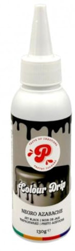 PASTRY COLOURS, Choco Drip, Kuchenglasur Cake, Schokolade Melts Bereits Vorbereitet für Drip Cake Glasur für Kuchen, Kekse, Kekse, Eiscreme, Tropfflasche Heizen und Los, 130 G, Weiss (Schwarz)