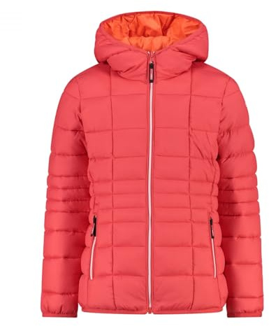 CMP Unisex Kinder Giacca Da Bambina In Con Cappuccio Fisso Mädchenjacke Aus Nylon Mit Fester Kapuze, Coral, 10 Jahre EU
