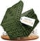 Gräfenstayn® 4er-Set Sitzkissen Stuhlkissen 40x40x8cm für Indoor und Outdoor aus 100% Baumwolle Dicke Polsterung Steppkissen/Bodenkissen (Khaki)