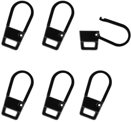 6 Pezzi di Ricambio per Tiranti per Cerniere, Cursore per Cerniera in Metallo Tirante per Cerniera Staccabile per Abbigliamento Zaino Giacche Pantaloni