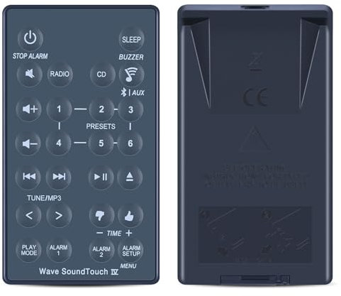 TCNOUMT Ersatzfernbedienung für Bose Wave Soundtouch Music System, Kompatibel mit Bose Wave Radio System Series IV 417788-WR 417788-WMS