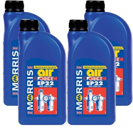 Air Force EP22 Airline Tools Oil 4x1L – Premium Lubricant for All Types of Air Powered Tools, Ensures Smooth Operation