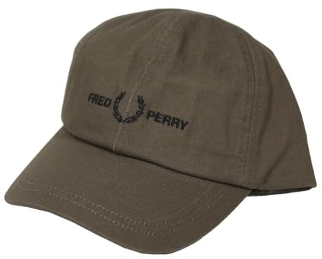 Fred Perry Kappe HW4630 (DE/NL/SE/PL, Alphanumerisch, Einheitsgröße, Grün)
