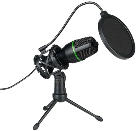 USB – RGB Desktop Microphone – Audio Recording for, Streaming, Podcasts, Music, Voice Recording, Video Creation and Online Meetings PC or