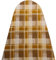 TUOLON Bügelbrettbezug Made in Italy 60 x 140 cm Universal für Dampfbügeleisen praktisch und weich Bügelbrettbezug mit Gummizug Abdeckung - beige kariert