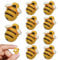 10Pcs Bee Magnets, Creative Bee Design Fridge Magnets, Cute Resin Bee Refrigerator Magnet, Decoration Magnets for Fridge Home Kitchen Accessories