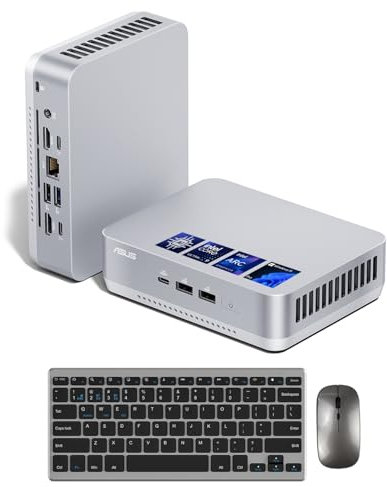 ASUS NUC 14 Pro+ Small PC, Intel Ultra 9 185H (16C/22T, fino a 5,1 GHz), RAM DDR5 da 64 GB, SSD PCIe da 2 TB, AI Mini PC Win 11 Pro, Thunderbolt 4, 8K HDR, WiFi 6E, BT 5.3, montaggio VESA, mini