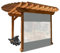 3 x 2,2 m wasserdichte Markise mit Seitenteilen aus PVC, transparent, grau, ideal für Pergola und Pavillon, inklusive Ösen und Gummibändern