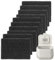 10PCS Activated Carbon Filters Compatible with Joseph Food Waste Caddy Replaceable Odour Filter for Kitchen Compost Bin Carbon Filters Pad Remove Odour