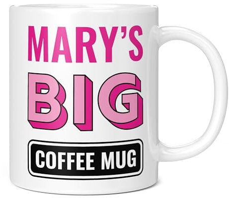 Mug Monster - Tazza da caffè grande con nome personalizzato, regalo per la festa della mamma, regalo di compleanno personalizzabile per lei, tazze giganti per donne, tazza enorme per bevande calde
