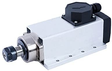 Broche Moteur de broche 800W Broche machine-outil CNC carré 0.8KW refroidi par air avec prise/boîte câble