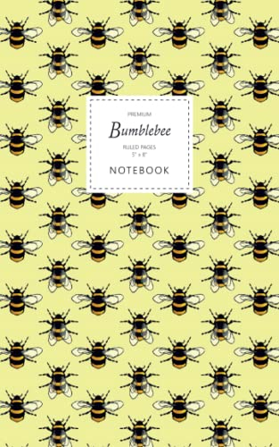 Bumblebee Notebook - Ruled Pages - 5x8 - Premium (Yellow)