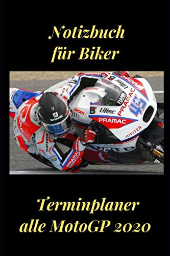 Notizbuch für Biker: Terminplaner 2020, Motorsport Motorrad-Rennen Notizbuch, Liniertes 120 seitiges Notizbuch DIN A5