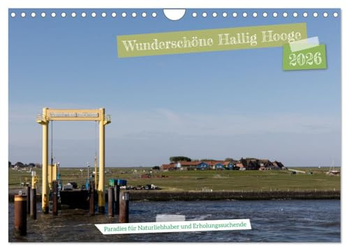 Wunderschöne Hallig Hooge (Wandkalender 2026 DIN A4 quer), CALVENDO Monatskalender: Die Hallig Hooge, ein Paradies in der Nordsee für Naturliebhaber und Erholungssuchende. (CALVENDO Orte)