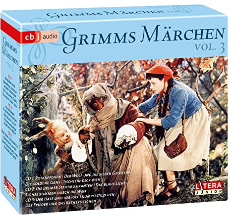 Grimms Märchen Box 3: Rotkäppchen, Der Wolf und die sieben Geißlein, Die goldene Gans, Tischlein deck dich, Die Bremer Stadtmusikanten, Der Hase und der Igel, Rumpelstilzchen u.a.