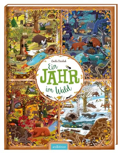 Ein Jahr im Wald: Bilderbuch Tiere und Jahreszeiten im Wald, ab 3 Jahren