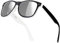 iceBoo Sunglasses Plastic lightweight frame vintage style unisex classic UV400 protection Plastic Lens (Black & White frame silver mirrored Lens (2141)