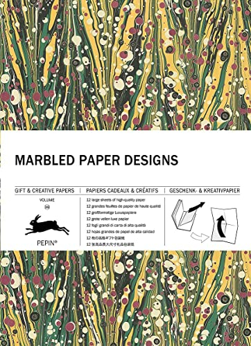 Marbled Paper Designs: Gift & Creative Paper Book Vol. 102 (Gift & creative papers, 102)