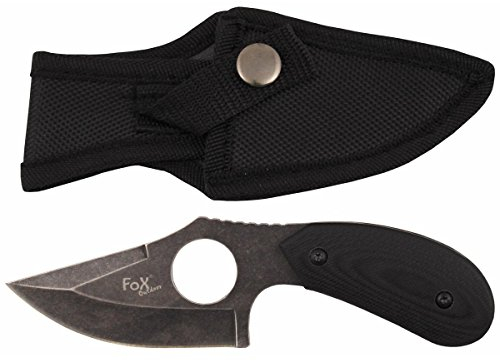 Fox Outdoor G10 Couteau Manuel Petite Lame Trou pour Les Doigts